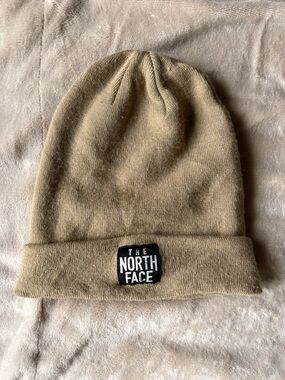 The North Face Folded Beanie in Khaki